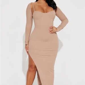 Patricia Maxi Dress Set - Mocha